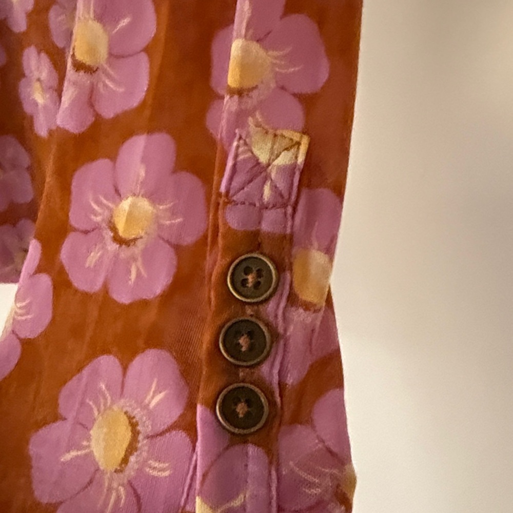 .Free People Lucky Flower Shirt XS NWT - Picture 15 of 15